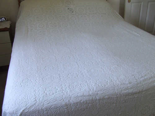 Vintage white nottingham lace - nottingham,