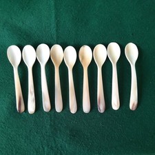 9 Antique Small Bone Egg / Tea