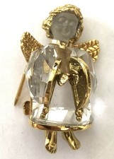 Vintage Retired Genuine Swarovski Angel Crystal Brooch BNWOT