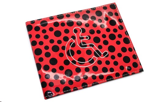 New leather disabled - pu, badge
