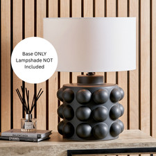 Black Ceramic Table Lamp Base