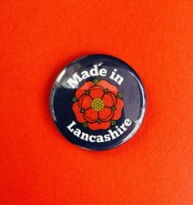 Made in Lancashire badge 25mm Red Rose