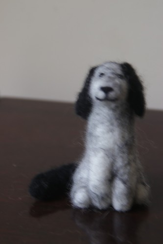 Needle felted cocker - felted,