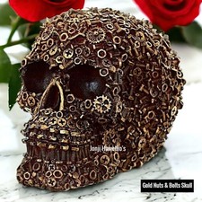 Gold Gothic Steampunk Skull