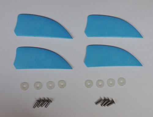 Pieces inch fins - pieces, of