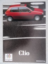 Renault Clio 1991 UK Sales brochure - RL, RN, RT models. Car of the Year 1991.