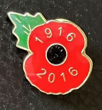 Remembrance. Pin Badge WW1 Centenary 1916 - 2016