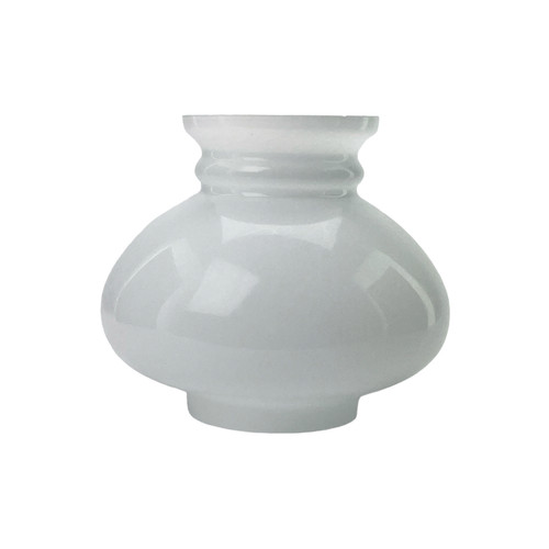 Opal vesta oil lamp shade - opal, with