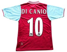 West Ham Home Shirt 2001 -03 Di Canio 10 (very good) Large Boys on tag fits Adul