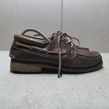 TIMBERLAND CLASSIC 300003 MEN'S 3 EYELETS  HERITAGE BOAT SHOES BROWN UK9.5 EU44 