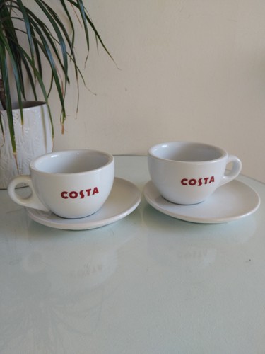 Costa cup and saucer - x2,