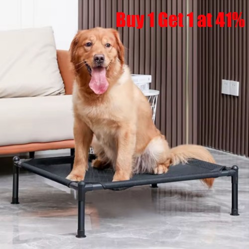 High raised dog bed - high,