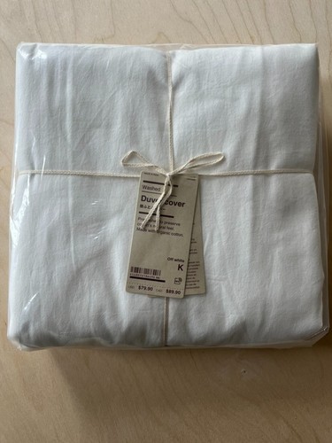 Muji washed cotton duvet cover - muji,