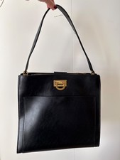 Mango handbag Black Leather 