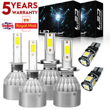 For Vauxhall Vectra C HID Headlight 2002-08 Xenon White Led Side light Bulbs Set