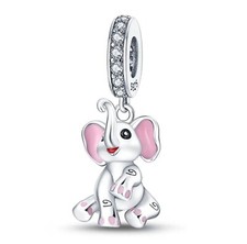S925 sterling silver - silver, pink