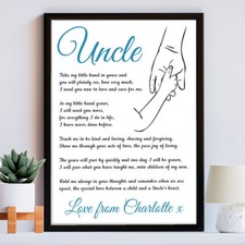 Uncle's Poem Print
