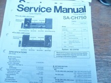 Technics SA-CH750  Tuner Amplifier   ORIGINAL  Service Manual