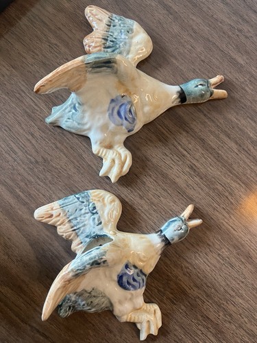 Vintage ceramic flying mallard - vintage,
