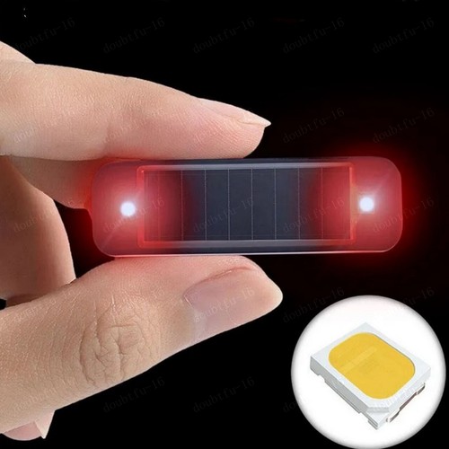 Red car solar led - red,