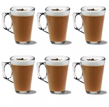 6 x Fusion Food Care Latte Glasses 240ml Each - New But Tatty Box
