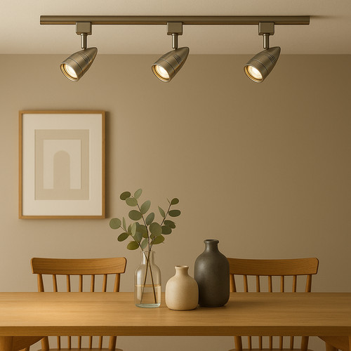 Track lighting kit brushed - kit, 1m