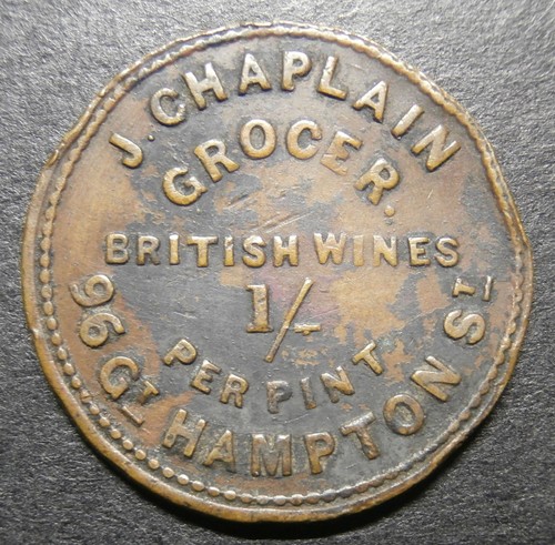Farthing pub token - pub,
