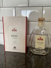 HINE Rare the original cognac fine Champagne 70cl EMPTY bottle and box.