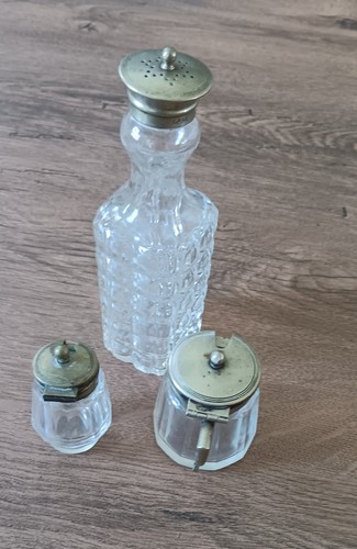 Vintage glass with epns - with,