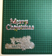 Large 2pcs Snowy Merry