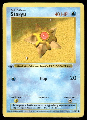 Pokemon cards staryu 102 - staryu, 65/102