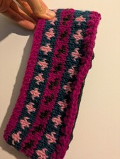 Handmade Woolly Colourful Nordic Headband, Ear Warmers, Cozy for winter/spring