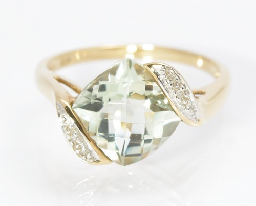 Stylish 9ct gold - &, natural
