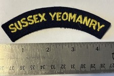 Sussex Yeomanry Cloth Shoulder