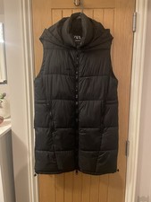 Zara Padded Black Long Gilet