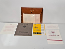 1961 Jaguar E-Type Owners Manual Handbook Pouch & Maintenance Chart Original