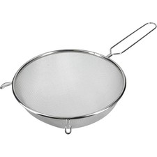 KitchenCraft Extra-Large Stainless Steel Sieve 25cm Mesh Strainer Silver