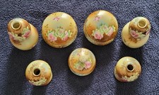 Holmes & Son Of Longton - (Oriental) Hand Painted Porcelain X 7 Pieces