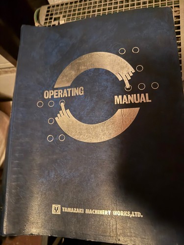 Mazak operating manual - operating, for
