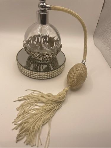Vintage perfume bottle metal - perfume,