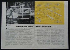 Small Boat Hoist HowTo build