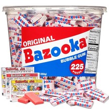 Bazooka Bubble Gum 225 Count