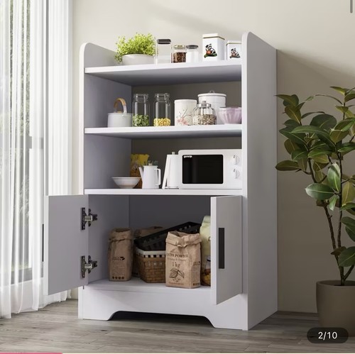 White wooden kitchen side - wooden,