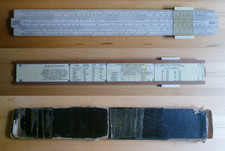 "Unique" Universal slide rule, with original box