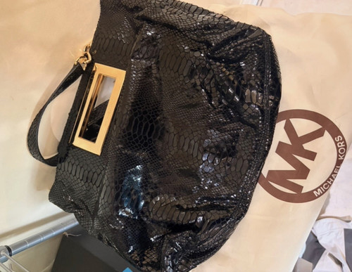 Michael kors black embossed - michael,