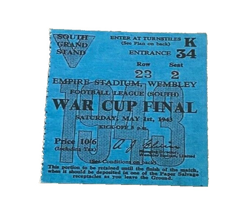 1943 wartime cup final - cup, south