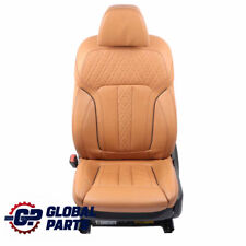 Front Seat BMW G11 Left N/S Sport Comfort Heated Leather Expanded/Cognac Memory