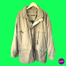 KLEPPER Unisex Vintage Aquastop Waterproof Jacket, Zip, Mesh, Khaki, UK XL