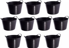 10 x BLACK 42L 42 Litre Large