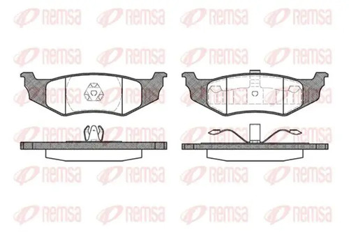 Brake pads rear axle 0482 - brake,